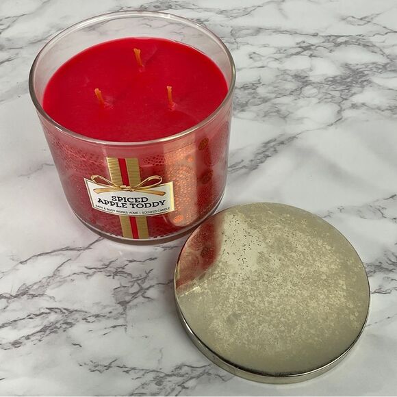Bath and Body Works Spiced Apple Toddy 3 Wick Candle 14.5 oz New - Picture 2 of 4